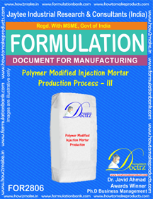 Polymer Modified Injection Mortar Production Process AcA A  III