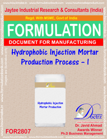 Hydrophobic Injection Mortar Production Process A A A AcA A A A A A A A  I