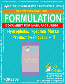 Hydrophobic Injection Mortar Production Process AcA A I
