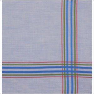 Striped Border Handkerchief