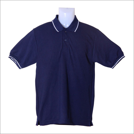 Cotton School Navy Blue Collor T Shirts