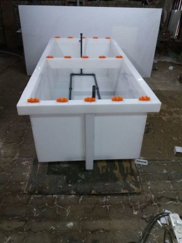 Electroplating Tank - Polypropylene Rectangle | High Durability, Excellent Corrosion Resistance, Leakage Proof Design, Customizable Racks and Buss Bars