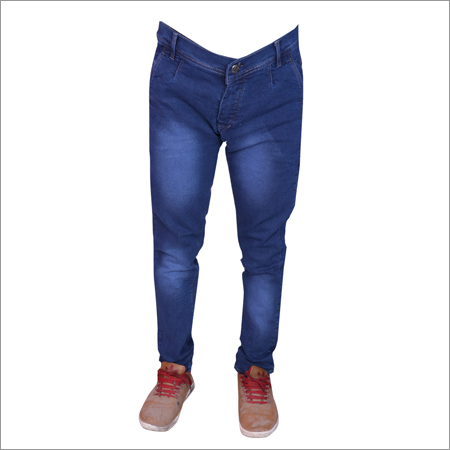 Blue Shaded Mens Regular Fit Strechable Jeans Fabric Weight: 550 Grams (G)
