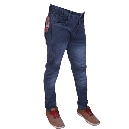 Gray Shaded Regular Fit Strechable Jeans