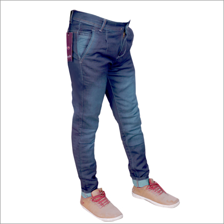 Green Shaded Regular Fit Strechable Jeans