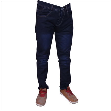 Navy Blue Regular Fit Streachable Jeans
