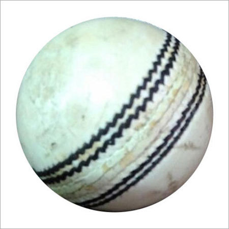 White Leather Cricket Ball