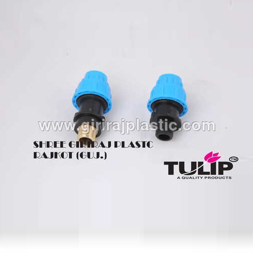 Black And Blue Brass Compression Fittings