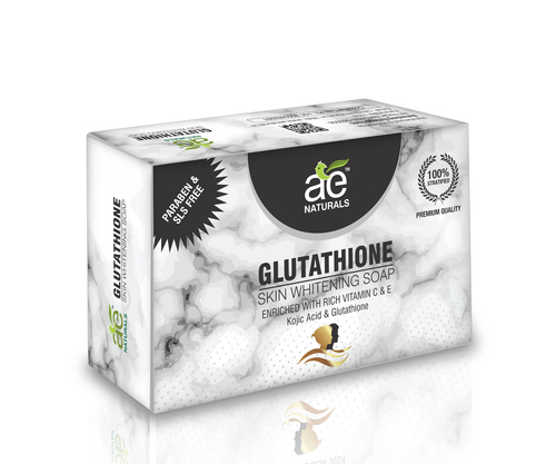 AE NATURALS Glutathione Skin Whitening Soap With Active Charcoal And Kojic Acid