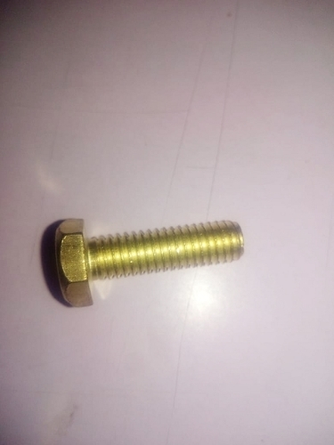 MS Bolt Nut - Mild Steel, Polished Finish, Golden Color | High Quality, Durable Bolt Nut for Reliable Fastening Solutions