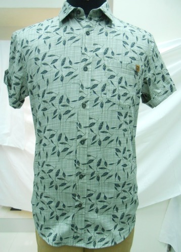 Printed Cotton Half Sleeves Shirt - Sizes L, M, XL, XXL, XXXL | Vibrant Flower Design, Premium Quality