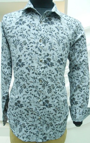 Printed White Shirts Full Sleeves Size: Medium