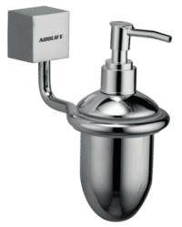 Liquid Soap Dispenser - Brass, Wall Mounted Round Design | Elegant Metallic Finish