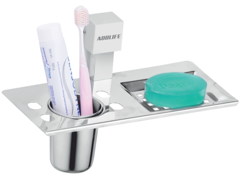 Soap Dish Cum Tumbler Holder