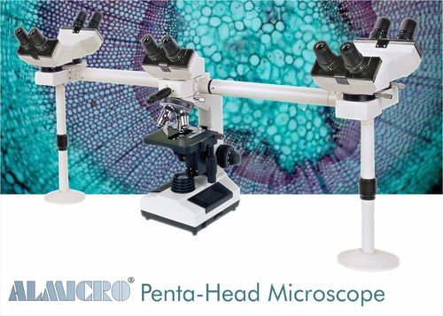 White & Balck Penta Head Microscope