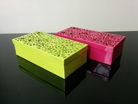 Metal Gift Box - 10x5x3 Cm, Pink Floral Matte Finish | Elegant Design, Durable Material, Versatile Use, Sophisticated Look