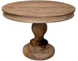 wooden round table