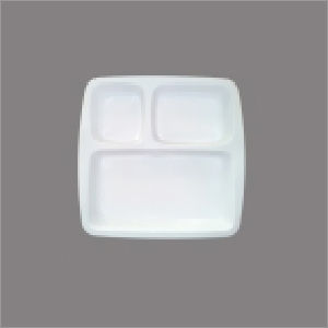 White 3 Section Partition Plate