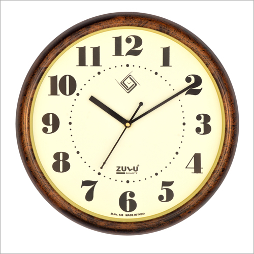 Wood Foiling Wall Clock Gender: Unisex