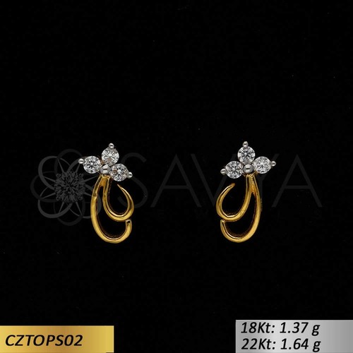 Gold CZ Tops Gold CZ Tops