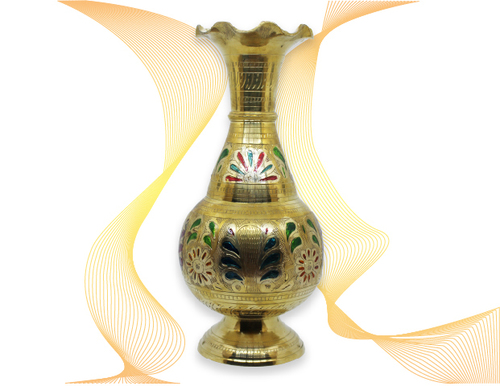 Golden Vase (Colorful Texture)