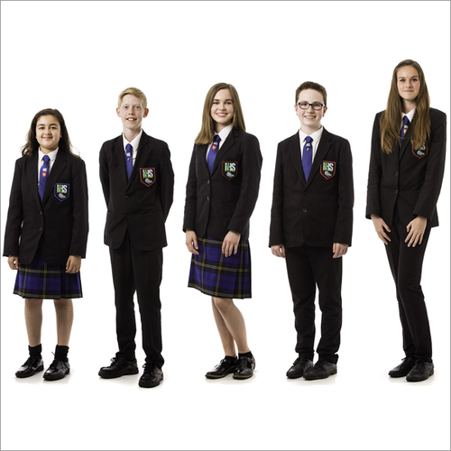Secondary School Uniforms - Cotton Long Sleeve V Neck | Unisex, Customized Embroidered Logo, High School Uniform