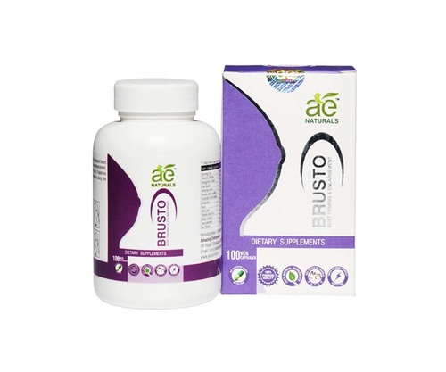 AE NATURALS Brusto Bust Firming And Enlargement Capsules 100 Caps By Amazing Enterprises