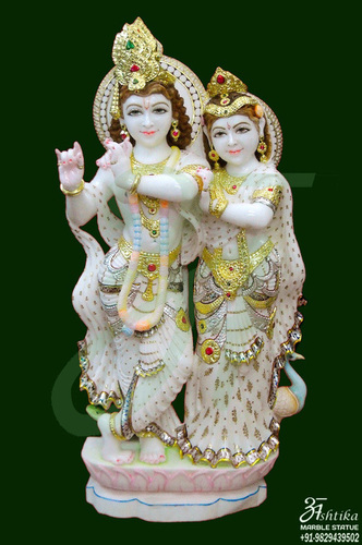 Radha Krishna Marble Moorti