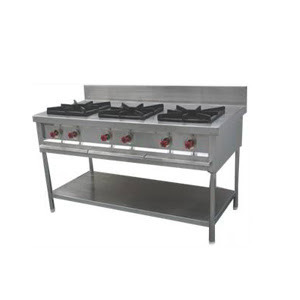 Three Burner Commercial Gas Stove