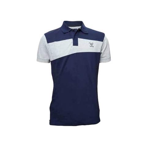 Blue And Gray Pennyworth Mens Polo T Shirt
