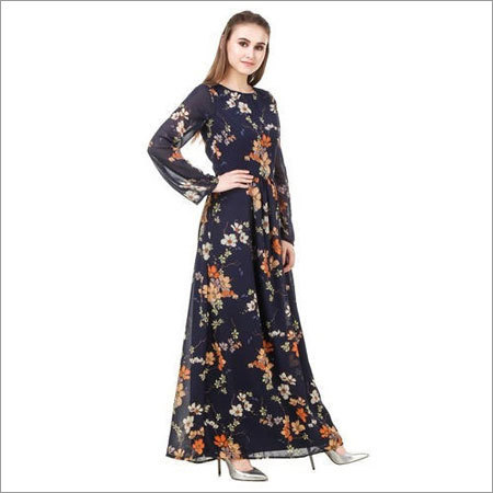 Ladies Printed Gown