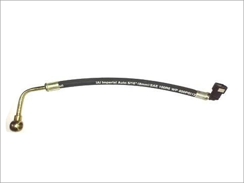 Diesel Filter Pipe JCB 16 - Metal, 6-12 Inch Size, Black Color | One Side Coupler for Connection Provision