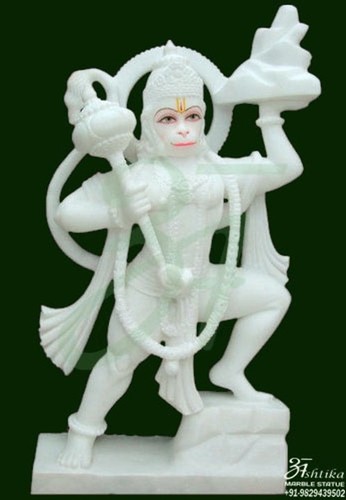White Marble Hanuman Statue