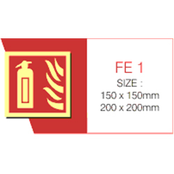 Fire Equipment Sign - Auto Glow