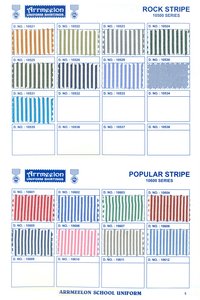 Rock Stripe Uniform Fabric