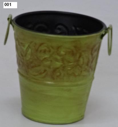 Green Brass Garden Planters