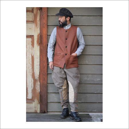 Mens Modern Breeches - Leather Cotton, Multiple Sizes, Brown | Button Closure, Durable Fabric, Comfortable Fit, Stylish Design