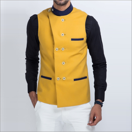 Mens Double Breasted Nehru Jacket
