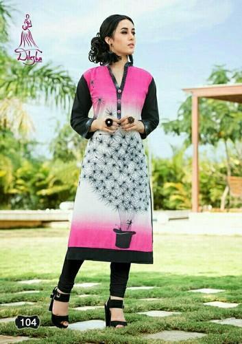 Cotton Pink Kurtis