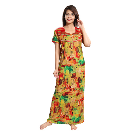 Ladies Rayon Fabric Nighty
