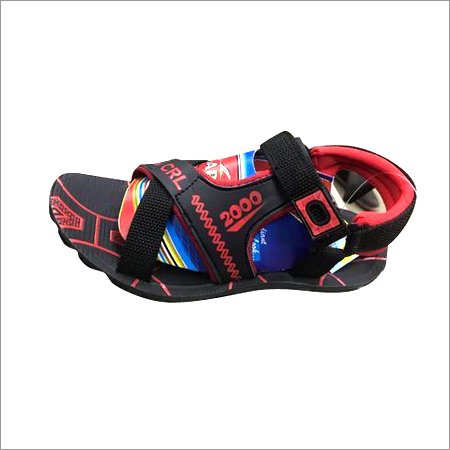 Airchamps Kids Black Pu Sandals