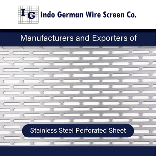 Rectangular Stainless Steel Perforated Sheet