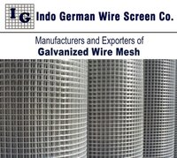 Galvanized Square Wire Mesh - Color: Silver