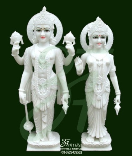 Marble Laxmi Narayan Statue