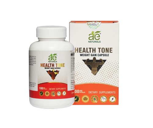 AE NATURALS Health Tone Weight Gain Capsules 100 Veg Caps By Amazing Enterprises