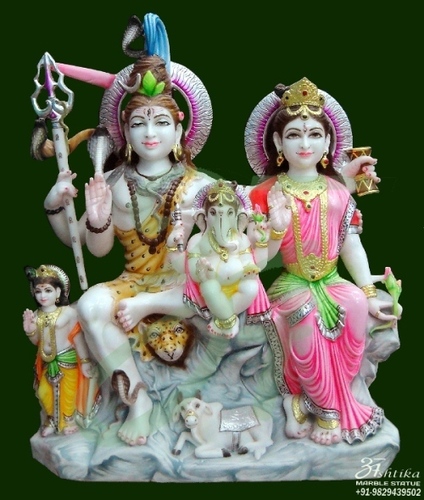 Marble Shiv Pariwar Statue