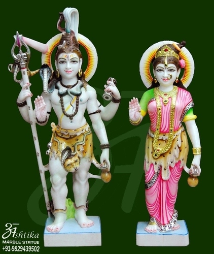 Marble Shiv Parivar Statue