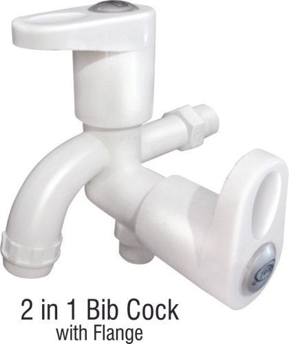 2 in 1 bib Cock with Flange