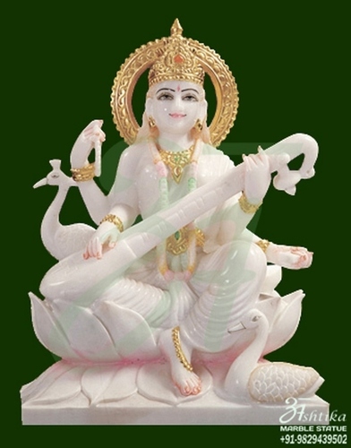 Marble Saraswati Statue