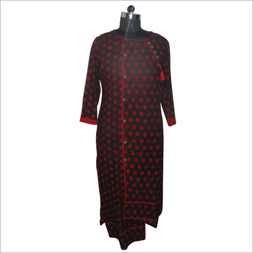 Reyon Cotton Denim Kurti